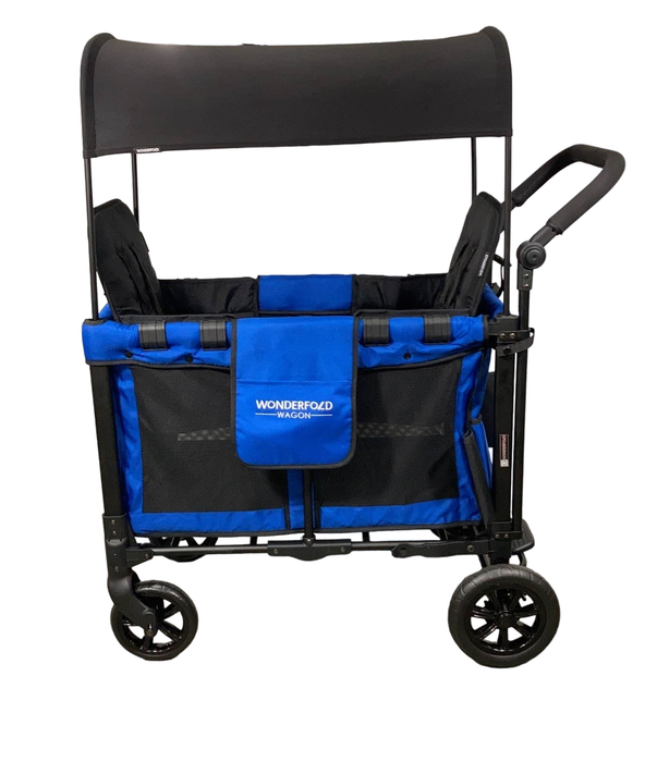 secondhand Wonderfold W2 Original Multifunctional Double Stroller Wagon, 2022, Blue