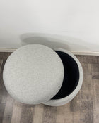 secondhand Babyletto Naka Storage Ottoman, Performance Grey Eco