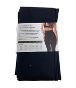 secondhand Belly Bandit Mother Tucker Moto Style Postpartum Compression Leggings, L, Black