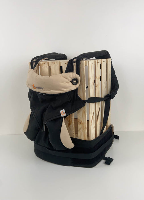 used Ergobaby Four Position 360 Baby Carrier, Black & Camel