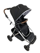 used Mockingbird Single to Double Stroller, 2022, Silver with Penny Leather, Windowpane, Black