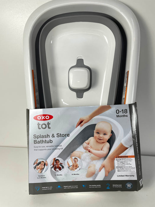 used OXO Tot Splash & Store Baby Bathtub