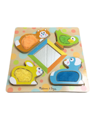 used Melissa & Doug First Play Wooden Touch And Feel Puzzle