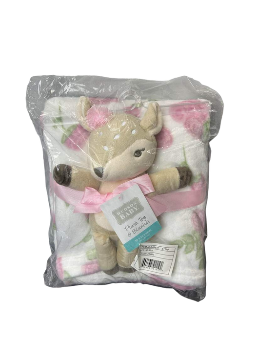 used Hudson Baby Plush Toy & Blanket