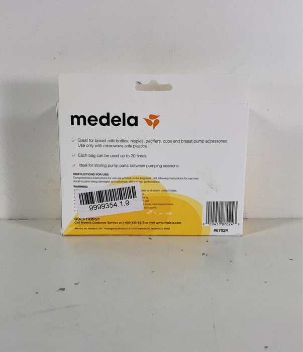 secondhand Medela Quick Clean Micro Steam Bags, Box of 5