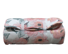 secondhand JumpOff Jo Little Jo's Extra Long Nap Mat with Weighted Blanket, Watercolor Floral