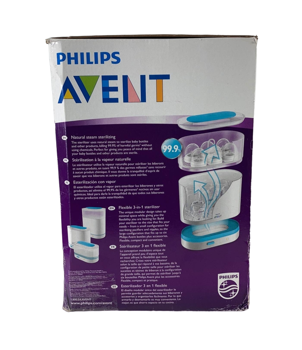 secondhand Philips Avent 3-in-1 Electronic Steam Sterilizer