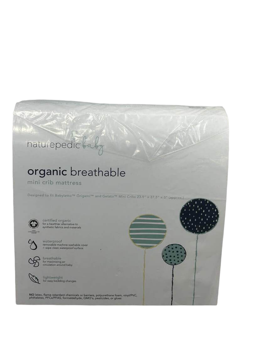 secondhand Naturepedic Organic Mini Crib Mattress