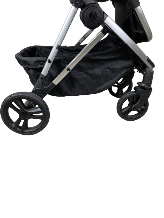 secondhand Mockingbird Single Stroller, 2023, Black, Windowpane, Silver With Black Leather