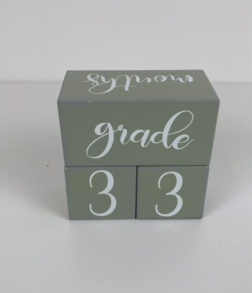 secondhand Milestone Blocks, Wooden