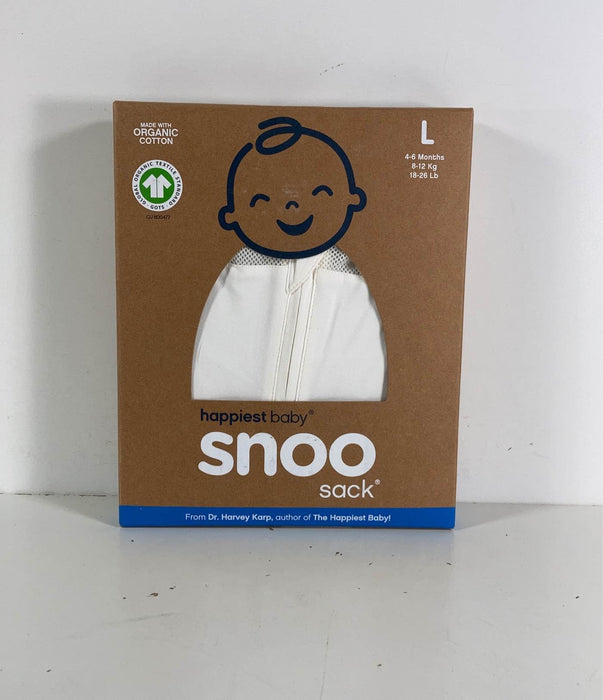 used Happiest Baby SNOO Sack, Large (18-25 lbs), Ivory