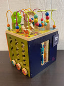 used B. toys Zany Zoo Wooden Activity Cube