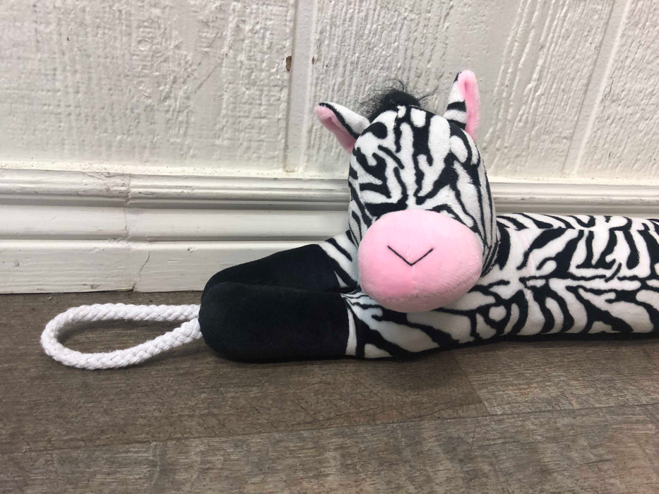 secondhand Evelots Animal Draft Excluder, Zebra