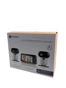 used Motorola PIP 1510 Connect 5" 1080p Remote Pan/Tilt Video Baby Monitor 2 Camera Pack