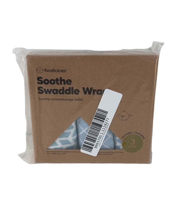 used KeaBabies Soothe Swaddle Wraps 3 pack