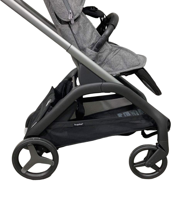 used Bugaboo Dragonfly Bassinet and Seat Stroller, Graphite, Grey Melange, Grey Melange, 2023