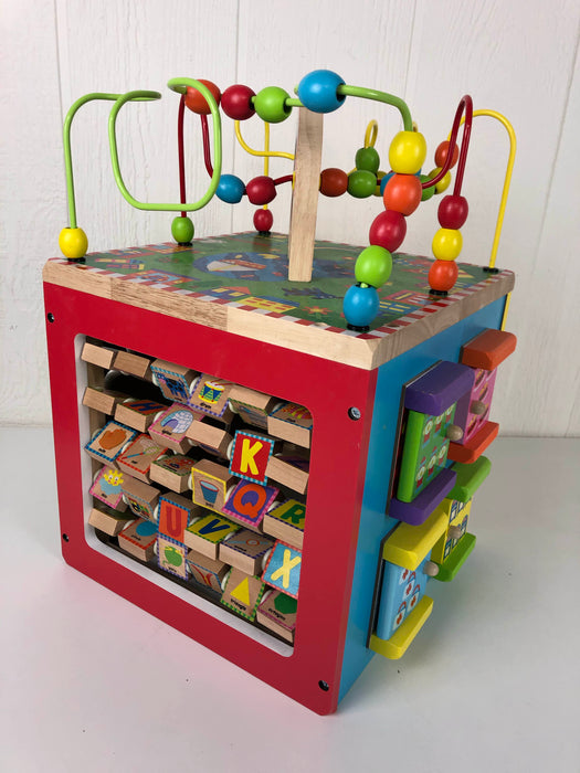 secondhand ALEX Toys Discover My Busy Town Wooden Activity Cube