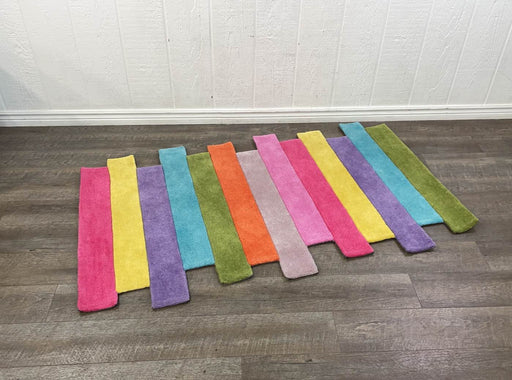 secondhand nuLoom Pantone Colorful Stripes Kids Area Rug