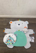 used Bright Starts Tummy Time Prop & Play Mat, Polar Bear