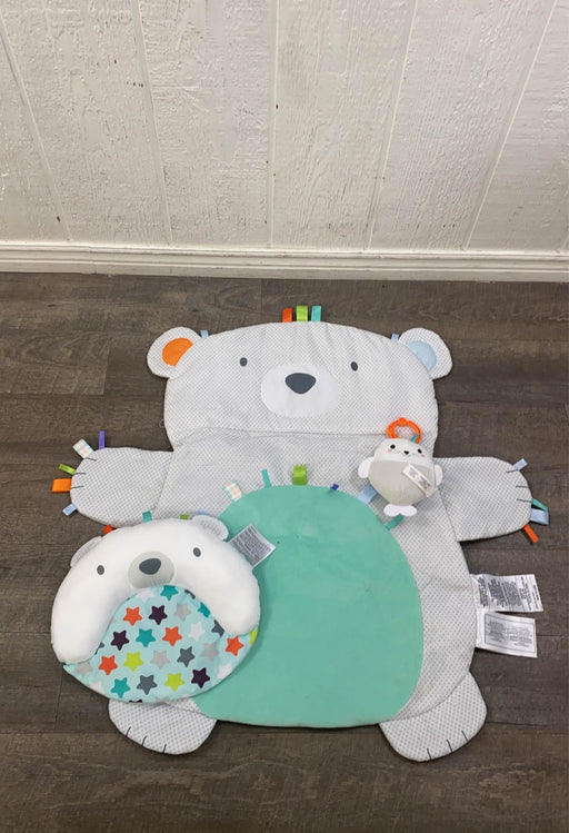 used Bright Starts Tummy Time Prop & Play Mat, Polar Bear