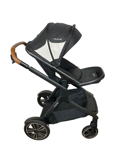 secondhand Nuna Demi Grow Stroller, 2022, Black Caviar