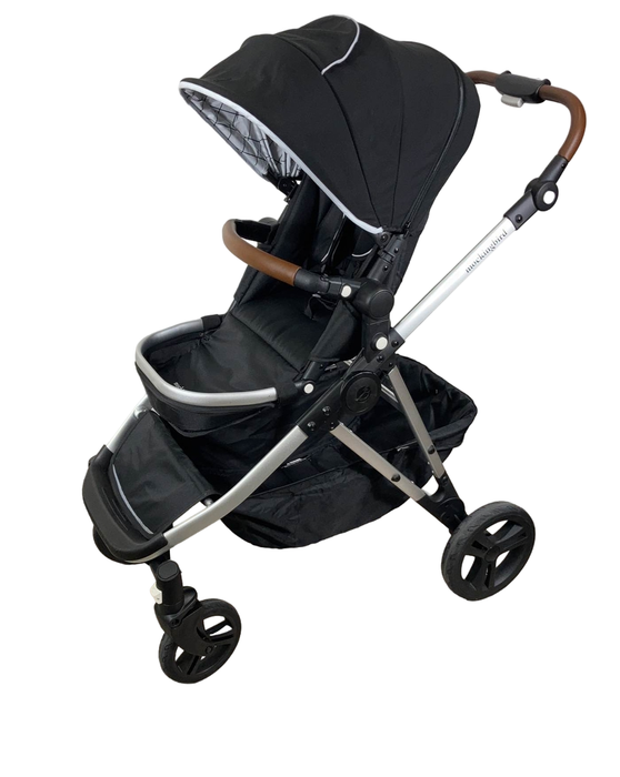 secondhand Mockingbird Single to Double Stroller, 2023, Silver with Penny Leather, Windowpane, Black