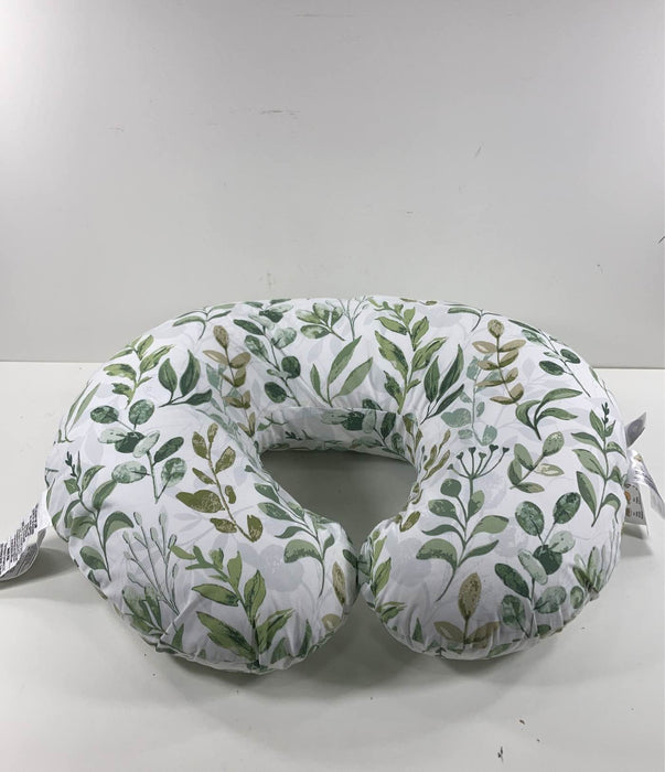 secondhand Boppy Nursing and Infant Support Pillow, Green Foliage