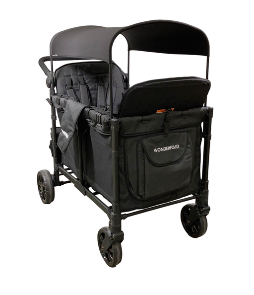 used Wonderfold W4 Elite Stroller Wagon, 2023, Volcanic Black