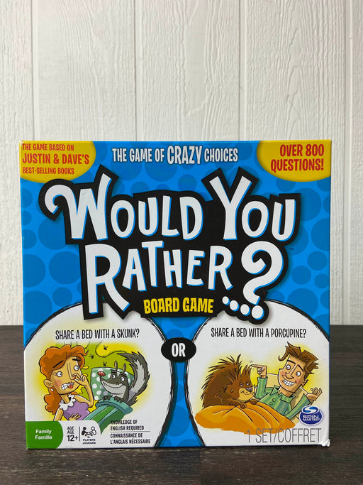 used SpinMaster Would You Rather Game