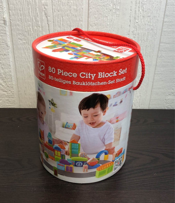 used Hape Wooden Block City Set