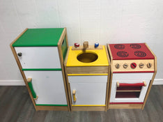 secondhand Lakeshore Pretend & Play Hardwood Kitchen Set