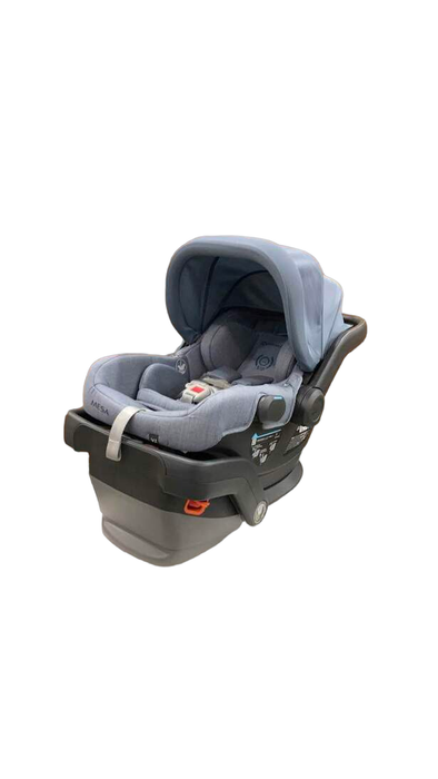 used UPPAbaby MESA V2 Infant Car Seat, 2023, Gregory (Blue Melange Merino Wool)