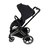 secondhand Cybex E-PRIAM Electric Stroller, 2021, Deep Black, Chrome With Black Details