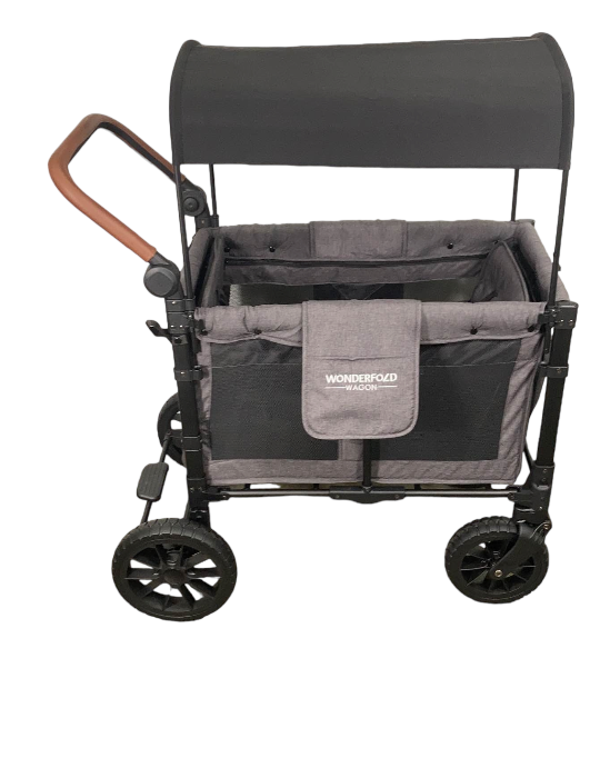 Wonderfold W2 Luxe Multifunctional Double Stroller Wagon, Charcoal Gray, 2023