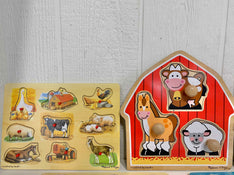 secondhand BUNDLE Melissa & Doug Wooden Puzzles