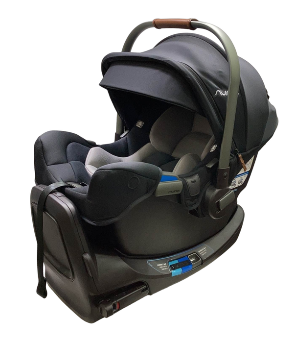 used Nuna PIPA rx Infant Car Seat with RELX Base, 2023, Caviar