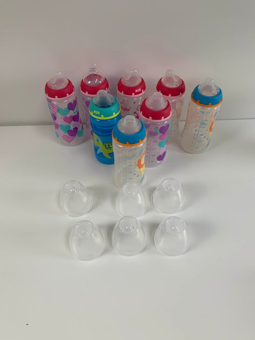 used BUNDLE Baby Bottles, Nuk 10oz