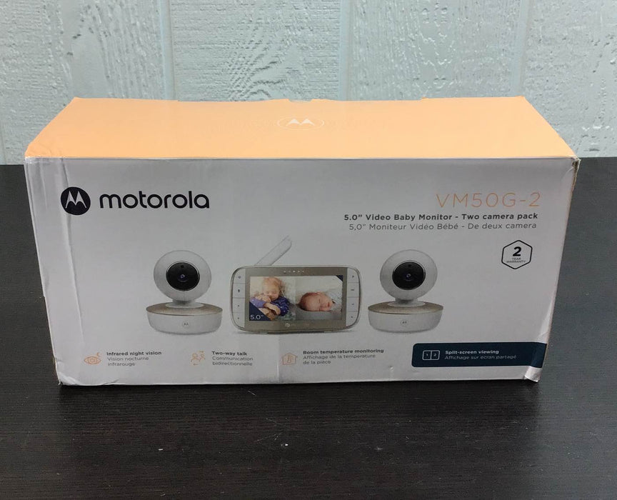 used Motorola VM50G-2 5-Inch Video Baby Monitor with 2 Cameras