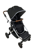 used Mockingbird Single to Double Stroller, 2022, Silver with Penny Leather, Black , Windowpane