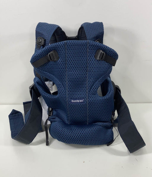 used BabyBjorn Baby Carrier Free, Navy Blue