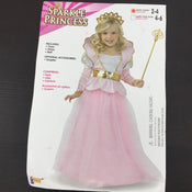 used Forum Novelties Sparkle Princess Costume, Toddler 2-4 