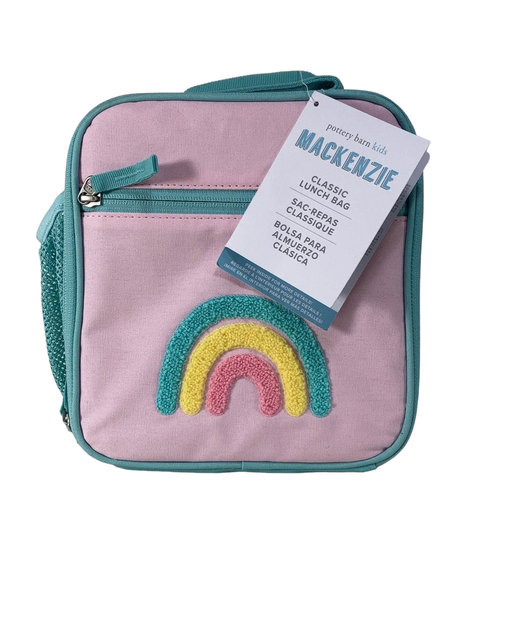 used Pottery Barn Kids Mackenzie Pink Rainbows Chenille Classic Lunch Box