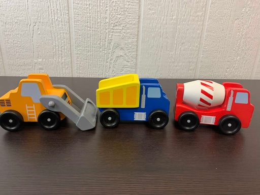 secondhand Melissa & Doug Construction Vehicle Wooden Playset