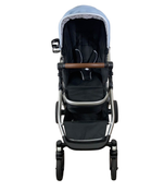 secondhand Mockingbird Single to Double Stroller, 2022, Silver with Penny Leather, Windowpane, Sky