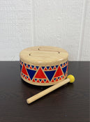 used Plan Toys Solid Wooden Drum