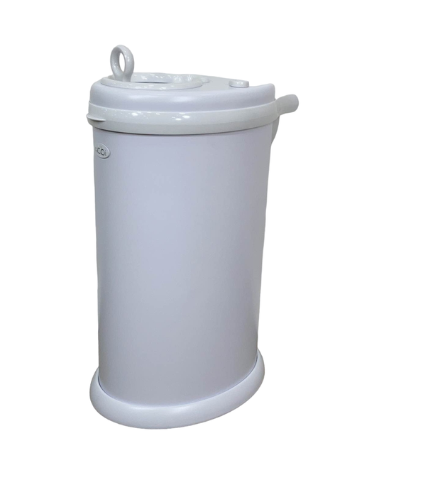 used Ubbi Diaper Pail, Matte White