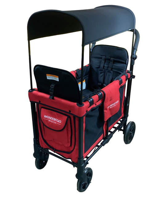 used Wonderfold W2 Original Multifunctional Double Stroller Wagon, 2021, Red