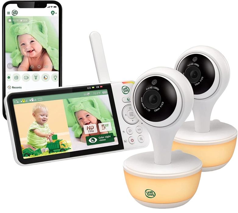 Leap Frog Remote Access 5” Smart Video Baby Monitor LF815-2HD