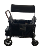 used Wonderfold W2 Luxe Multifunctional Double Stroller Wagon, 2022, Charcoal Black