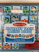 secondhand Melissa & Doug Alphabet Train Lacing Beads